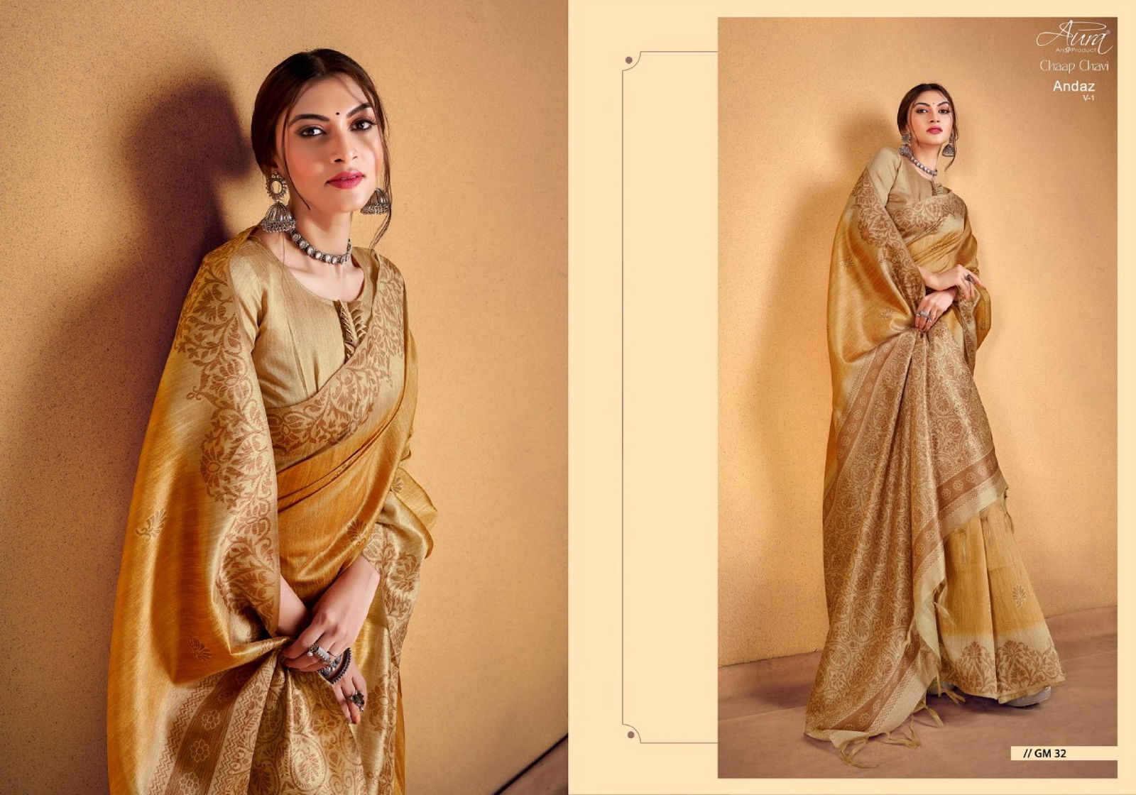 Aura Andaz 1 Ethnic Wear Wholesale Handloom Silk Sarees Catalog
